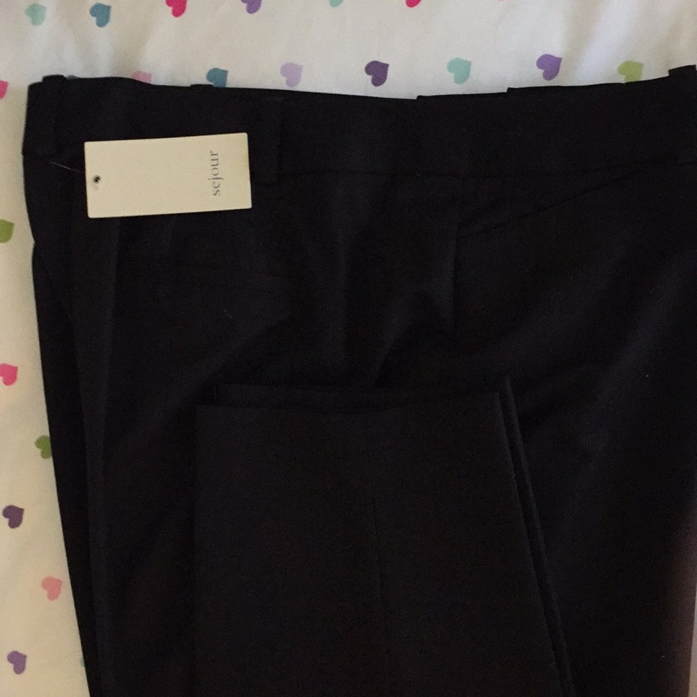 NWT Black plus-sized slacks